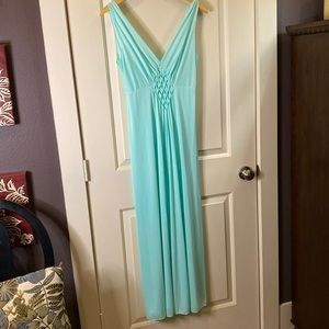 Kayser Vintage Mint Green V Neck Nightgown